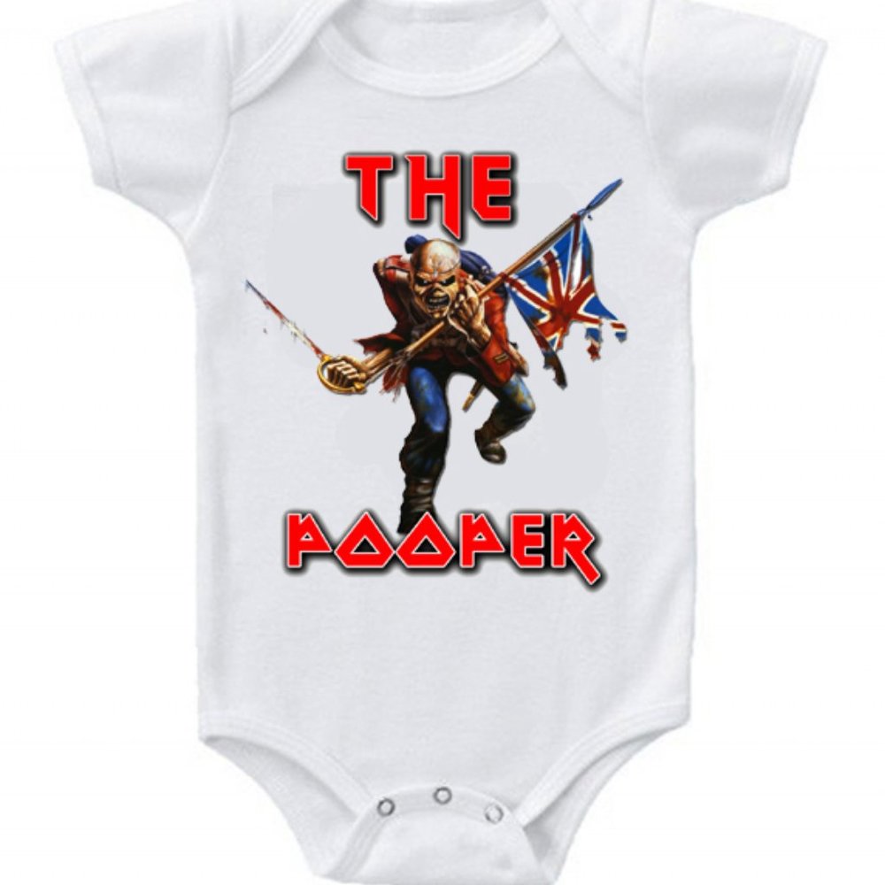 New Cute Baby One Piece Iron Maiden The Pooper